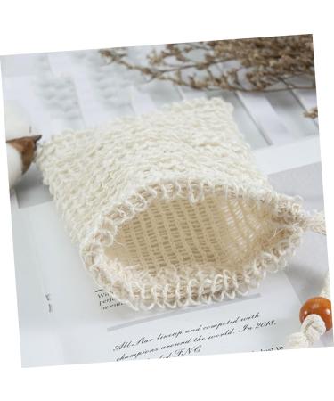 Healeved 10 Pcs Soap Bag Soap Saver Holder Exfoliating Soap Pouch Exfoliating Meshes Face Soap Sisal Beige - Buy Online on GoSupps.com
