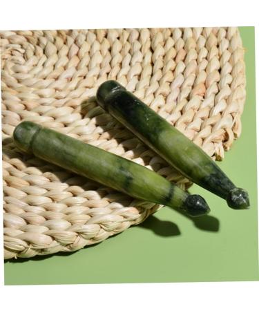 Minkissy 5pcs Jade Acupuncture Pen Set - Gua Sha Jade Scraping Plate & Acupressure Tool for Massage & Pain Relief - International Shipping Available - Buy Online on GoSupps.com
