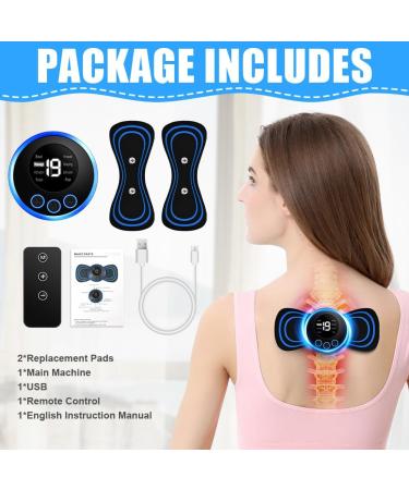 Flintronic Neck Massage Device - Portable EMS Shoulder & Neck Massager 8 Modes USB Mini Cervical Relief for Muscle Pain in Arms Back & Stomach - Buy Online on GoSupps.com