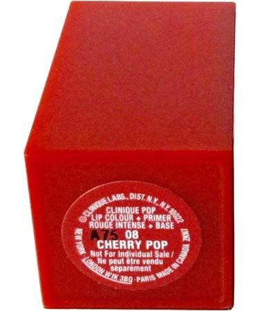 Clinique Pop Lip Colour + Primer - 08 Cherry Pop (Gift/Travel Size) - Buy Online on GoSupps.com