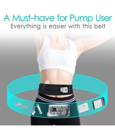 Kids Insulin Pump Belt Holder - Discreet Diabetic Waist Pouch for T1D Diabetes Supplies in Black - Buy Online on GoSupps.com