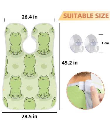Frog Dragonfly Beard Bib Apron | Non-Stick Waterproof Beard Hair Catcher for Men | Ideal Grooming Cloth with Suction Cups | Perfect Gift for Men - Buy Online on GoSupps.com