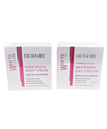 Dr Rashel Fade Dark Spots Day & Night Cream Bundle with Arbutin & Niacinamide - 1.76 oz Jars - Buy Online on GoSupps.com