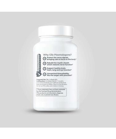 ProdromeGlia White Matter Plasmalogen Omega-9 Supplement for Brain and Cellular Health | Supports Myelin Integrity Nervous System Function and Long Term Resilience | 60 Softgels - Buy Online on GoSupps.com