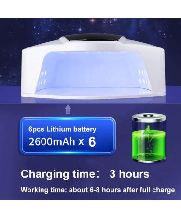 Cordless LED UV Nail Lamp 96W Rechargeable LED Nail Dryer with 4 Timer Settings Auto Sensor and LCD Touch Screen Professional Gel UV Light for Salon and Home Use - Buy Online on GoSupps.com