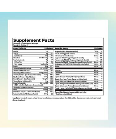 Reignite Wellness Vanilla Paleo Shake - Bone Broth Protein Powder with 20g Protein, Amino Acids, Vitamins, and Collagen Peptides - 15 Servings 1.16 lbs - Buy Online on GoSupps.com