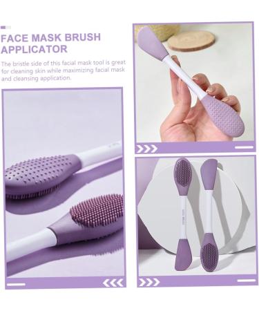 NUSITOU Mud Applicator Clay Brush Facial Scrubber for Face Applier Applicator Tool Cleaning Scrubber Face Scrubber Face Wash Brush Silicone Scrubber Plastic Double Sided - Buy Online on GoSupps.com