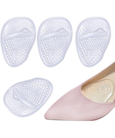 Forefoot insoles iFrich fuSPolster pads 2 pair of gel forefoot pillow insoles Bale cushion forefoot gel pad fore shoe inserts anti -patch for pain relief front foot heel protection