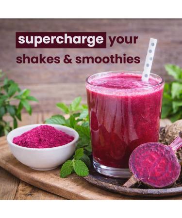 ZYVIA Organic Beetroot Powder | Unpolished No Additives | Natural Superfood for Energy Stamina & Detox | Rich in Iron & Antioxidants | 100% Pure Vegan Supplement (8.8 Ounce) - Buy Online on GoSupps.com