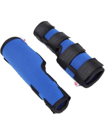2pcs Dog Elbow Protector Pads Elbow Pads for Dogs Knee Brace for Dogs Adjustable Pet Knee Pads Strong Stability Dog Legs Protector for Recovering Injured(Blue S) - Buy Online on GoSupps.com