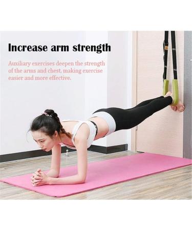 Yoga Fitness Stretching Strap - Improve Flexibility for Rehab Pilates Dance & Gymnastics | Door Flexibility Trainer (Black - Buy Online on GoSupps.com