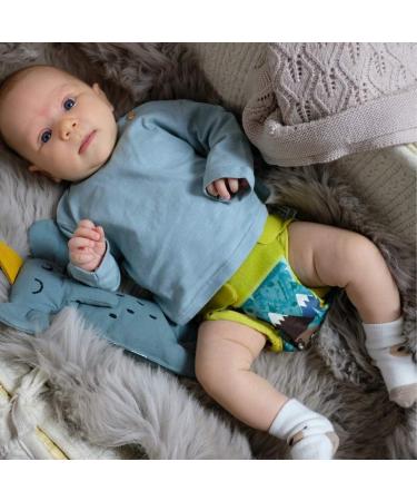 Close Pop-in Premium Bamboo Newborn Cloth Nappy - Soft & Absorbent Reusable - Bear Print - Aplix Fastener - Buy Online on GoSupps.com