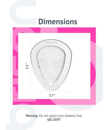 Metatarsal Pads Ball of Foot Cushion 3 Pairs - Gel Inserts for High Heels - Pain Relief Shoe Insoles for Metatarsalgia - Women Men - Buy Online on GoSupps.com