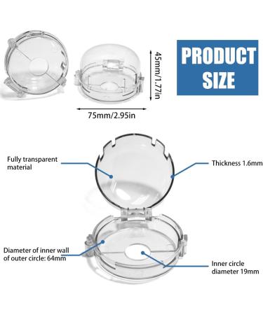 Nyidpsz6 Pcs Stove Knob Covers Universal Clear Gas Electric Oven Protection Locks Oven Knob Lock Security Knob Cover Guards Cooker Switch Protective Cover for Baby Toddlers(Transparent Color) - Buy Online on GoSupps.com