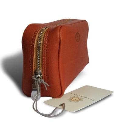 SONNENLEDER Cosmetic Bag FASCHINA | High-Quality Genuine Leather | Natural Color | International Shipping - Buy Online on GoSupps.com