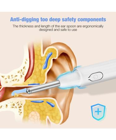 Wireless Visual Silicone Ear Spoon Endoscope | Ear Wax Remover & Otoscope | Luminous Camera | Ear Cleaning Tools - Buy Online on GoSupps.com