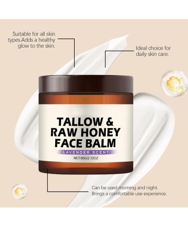  QFFYFZAL Facial balm with tallow and raw honey moisturizing smoothing and nourishing for naturally balanced skin firming cream for face and body - Buy Online on GoSupps.com