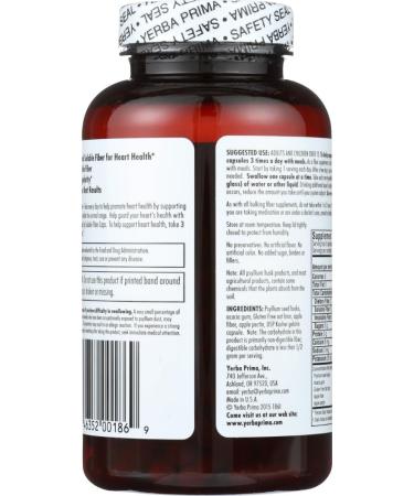 Yerba Prima Soluble Fiber Capsule - 180 per pack -- 3 packs per case. - Buy Online on GoSupps.com