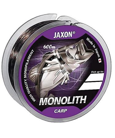 Jaxon fishing line Monolith CARP 0.25-0.35mm/600m spool Monofilament carp line fast sinking 0.25mm / load capacity 13kg