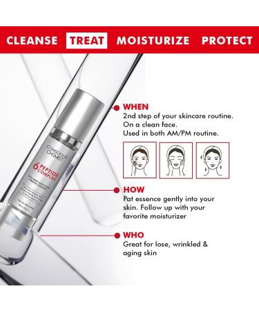 6 Peptide Se rum for Fa ce | 50ml | Complex Collagen Boosting Firming Essence for Fa ce Niacinamide & Hyaluronic Fa ce Se rum Reduce Fine Lines Wrinkles Fa ce Se rum for Men & Women - Buy Online on GoSupps.com