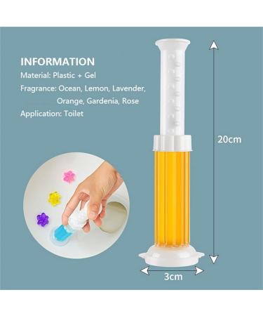 Toilet Cleaning Gel Stamp Colorful Touch-Free Toilet Fresh Gel Cleaning Stamp Remove Odors and Fragrance with 12 Flowers Toilet Wand Refills Clean Deodorant Cleaner Gel for Toilet Cleaning - Buy Online on GoSupps.com