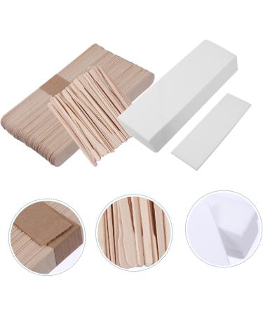 Baluue 400pi ces Kit de B tonnets de Cire Jetables avec Applicateur Bois pour pilation Visage et Corps Bandes D pilatoires Papiers - Buy Online on GoSupps.com
