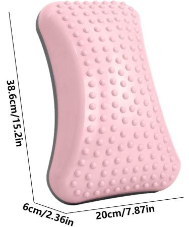Hongjingda Inflatable Lumbar Support Pillow - Ergonomic Back Cushion for Posture Correction & Spine Health - Pink with Gas Needle - Buy Online on GoSupps.com