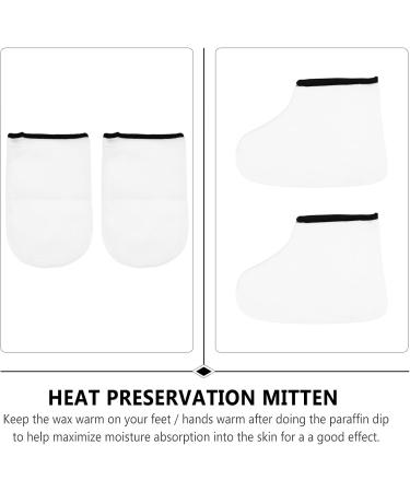 Couvre-pieds et Moufles Hydratants pour Bain de Cire la Paraffine Kit 2 Paires Soin Exfoliant et K rath rapie pour Mains et Pieds Accessoires Spa pour Hydratation et Soin Peau - Buy Online on GoSupps.com