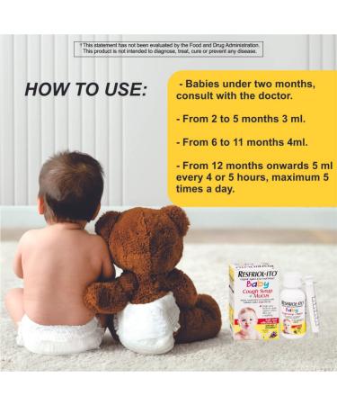Resfriolito Baby Cough Syrup + Mucus 2 fl oz Grape Flavor | For Infants 2 Months+ - Jarabe para la TOS + Flemas - Buy Online on GoSupps.com