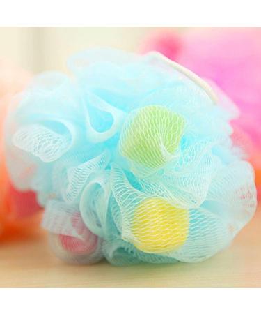 Allinbuy Colorful Bathroom Body Mop Flower Ball Shower Soft Sponge Bubbles Body Cleaning Wash Foaming Mesh Net Loofah - Buy Online on GoSupps.com