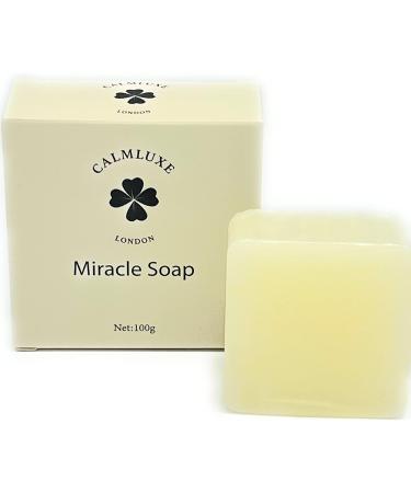 CALMLUXE miracle soap- Goat milk anti bacterial soap for sensitive skin eliminates acne minimise pores - Buy Online on GoSupps.com