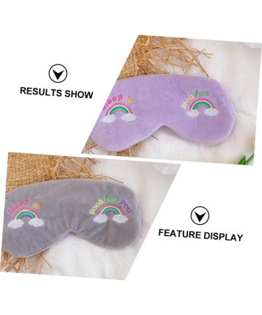 FRCOLOR 4pcs Rainbow Eye Masks & Headbands - Perfect Travel Blindfolds for Kids | Comfortable Sleep Eye Covers - Buy Online on GoSupps.com