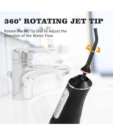 InfiniPower Water Flosser 5 Jet Tips Portable Oral Irrigator Rechargeable IPX7 Waterproof 300ML Tank | Perfect for Travel & Home - Buy Online on GoSupps.com