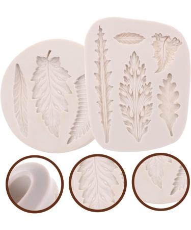 Alipis 2pcs Leaf Mold Clay Molds Cake Pops Mold Chocolate Candy Molds Silicone Mold Party Candy Mold Adorable Baking Molds Decor Small Cake Mold Chocolate Mold White Silica Gel Leaf Shape - Buy Online on GoSupps.com