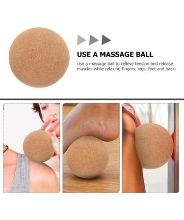 Shop ToddMomy Travel Massage Device - Cork Yoga Ball for Muscle Pain Relief & Plantar Fasciitis - Buy Online on GoSupps.com
