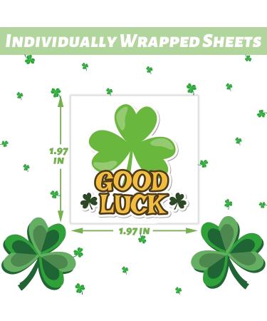 240 Pcs Shamrock Temporary Tattoos for Kids - Safe, Waterproof Bulk Stickers - Children's Temporary Tattoo Toys for St. Patrick's Day Parade and Irish Party - 60 Unique Clover Designs - Buy Online on GoSupps.com