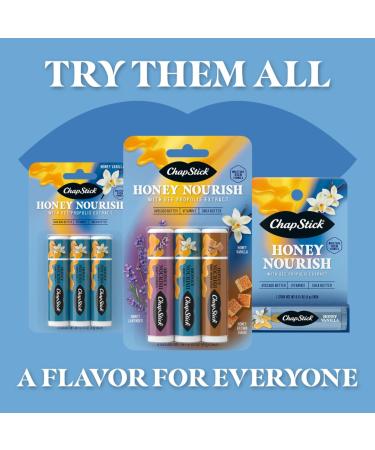 Buy ChapStick Lip Balm Honey Nourish - Moisturizing Shea & Avocado Butter Vitamin E 3CT | International Shipping - Buy Online on GoSupps.com