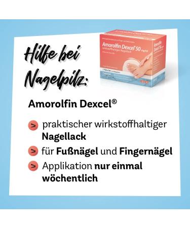 Buy Amorolfin Dexcel 50 mg/ml Medicated Nail Polish - 2.5 ml for Effective Nail Treatment | International Shipping Available - Buy Online on GoSupps.com