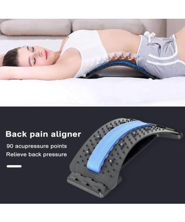Back Pain Corrector Back Stretcher Lumbar Traction Device for Pain Relief Lightweight Portable Back Pain Corrector Herniated Disc Treatment Tool Blue One Size One Size Blue - Buy Online on GoSupps.com