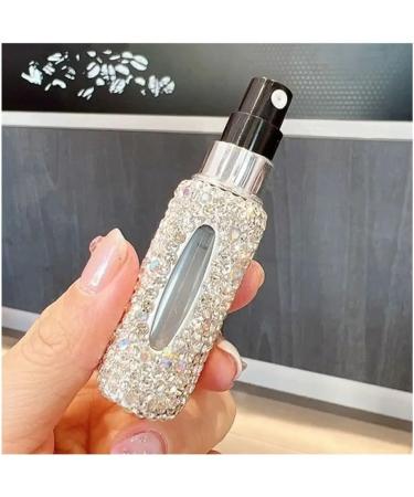 5ml Mini Perfume Refill Bottle - Travel-Friendly Pink Glitter Spray for Makeup & Perfumery - Buy Online on GoSupps.com