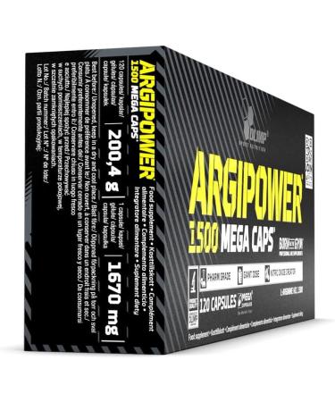 ARGIPOWER 120 Capsules | Hardcore Nitric Oxide Pre-Workout Supplement | High-Dose L-Arginine for Peak Performance | International Shipping Available - Buy Online on GoSupps.com