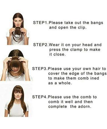 Glamza Clip In Fringe 'Big Bang' Front Hairpiece for Women - Black (Without Sideburns) - Buy Online on GoSupps.com
