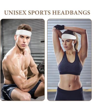 URAQT Sports Headband 6Pcs Elastic Head Bands Hairband Yoga Cotton Headbands Unisex Fitness Exercise Headwear Non-Slip Sweatband for Men and Women Sports Workout Running Cycling and Yoga 6pcs-Wide sport headband - Buy Online on GoSupps.com