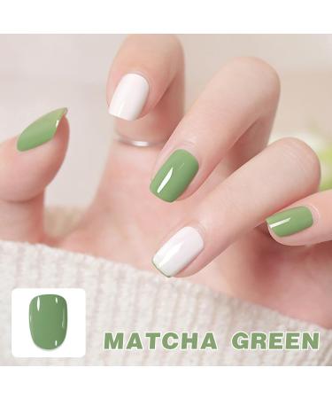 Green Nail Polish Nail Varnish Long Lasting Matcha Green Nail Varnish Water-based Quick Dry Summer Nail Gel Chip Resistant Colored Nail Polish for DIY Nail Art No Need Cure - Buy Online on GoSupps.com