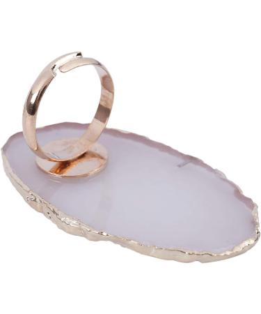 1 Pc Resin Stone Color Nail Art Ring Palette Finger Ring Plate Acrylic Polish Cream Foundation Mixing Nail Art Equipment - Buy Online on GoSupps.com