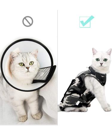 Lianzimau Katzenbody - Anti-Licking Post-Op Pet Clothing for Cats & Dogs | Soft Indoor Camouflage E-Collar Alternative (M 1-Pack) - Buy Online on GoSupps.com