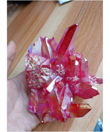 Natural Crystal Rough BEGISA Crystal 445g Light Red Quartz Crystal Titanium Bismuth Silicon Cluster Rainbows Natural Stones and Minerals Crystals - Buy Online on GoSupps.com
