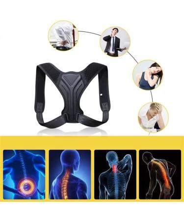 ZUIAI Posture Corrector Back Brace Adjustable Upper Shoulder Relief Trainer Spine Corset Support(L) Large B - Buy Online on GoSupps.com
