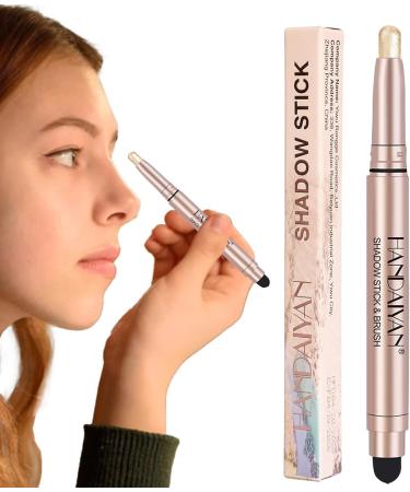 Eyeshadow Stick Pencil Waterproof Glitter Eyeshadow Pencil Highlighter Stick for Women Eye Brightener Highlighter Eyeliner Crayon Make up for Vacation Dating Shopping 02 - Buy Online on GoSupps.com