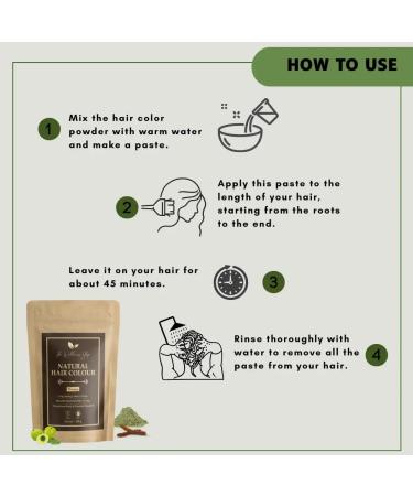 Natural Brown Hair Color - Ammonia-Free Henna | The Wellness Shop | Strengthens Roots & Prevents Dandruff | Premium Quality Long-lasting Color - 100g - Buy Online on GoSupps.com